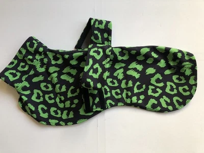 Windhundregenmantel ( Whippet), RL. 52 cm, Leo ,Schwarz/ Grün - Bild 1 von 4