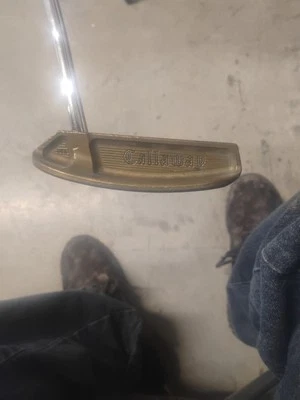 Callaway Golf S2H2 Brass Billet #1 Putter Milled Apollo Steel Original Grip 34"R - Image 1 of 3
