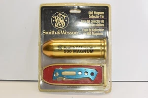 Smith & Wesson 500 Magnum Collector Knife & Tin - CK500MAGCP- RARE - Picture 1 of 3