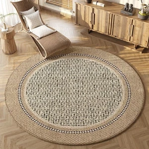 Floor Mat Round Carpet Antique Wheelchair Carpet Flooring Carpet  Coffee Table - Picture 1 of 10