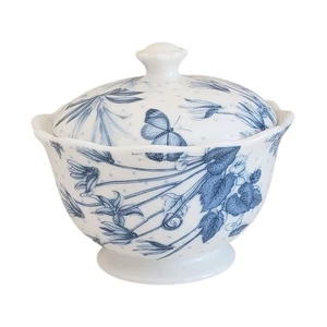 Portmeirion Zuckerwürfelhalter Botanisch Blau 4 Zoll Hoch - Bild 1 von 5