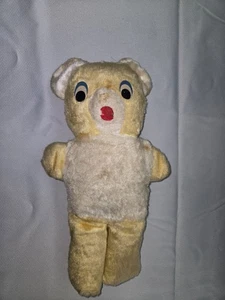 Vintage gelber Teddybär Plüschtier Stofftier 50er Jahre  - Bild 1 von 8