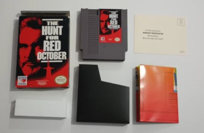 The Hunt For Red October [NES 1991] Tested Nintendo Box Sleeve Inserts - Image 1 of 4