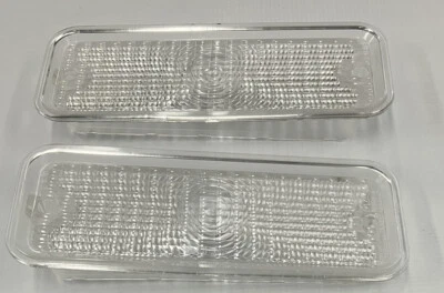 GM 73 74 75 76 77 78 79 80 GMC CHEVROLET TRUCK C10 PARK LIGHT LENS CLEAR LH&RH - Image 1 of 3