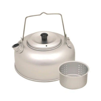 Fox Outdoor Teekessel mit Teesieb Aluminium 950 ml Teekanne Wasserkessel Camping - Bild 1 von 4