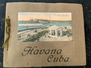 Antique Havana Cuba Souvenir Picture View Book w 24 postcards by Harris Bros - Imagen 1 de 13