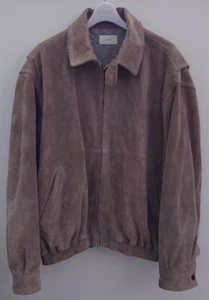 THE ROW Ronan Suede Jacket Men's Beige Suede Jacket - Picture 1 of 6