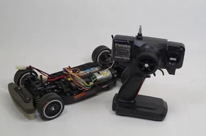 Futaba RC Drift Car Yokomo W/Transmitter Untested TEU-101BK R152JE - Picture 1 of 6