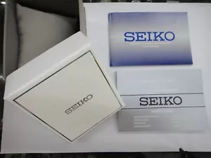 SEIKO Empty Presentation Watch Box With warranty card booklet & cal. 4T57 manual - Picture 1 of 7