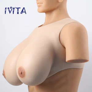 Full Silicone Breast Forms K Cup 7400g Realistic Big Boobs Bodysuit Drag-Queen - Picture 1 of 11