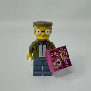 Authentic LEGO Waylon Smithers Minifigure w/ Stacy 71009 The Simpsons Series 2 - Picture 1 of 10