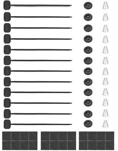 3 Set Lüfter Montageset, Elektro Kühler Lüfter Binder Riemen Montageset für Auto V - Bild 1 von 2