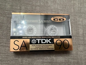 NOS NEW SEALED 1989 TDK SA 90 Cassette Tape IEC Type II - Super Avilyn - Picture 1 of 2
