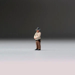 1/64 Szene Requisiten Modell Fat Sheriff Man Miniatur Figuren für Autos Fahrzeuge Spielzeug - Bild 1 von 6
