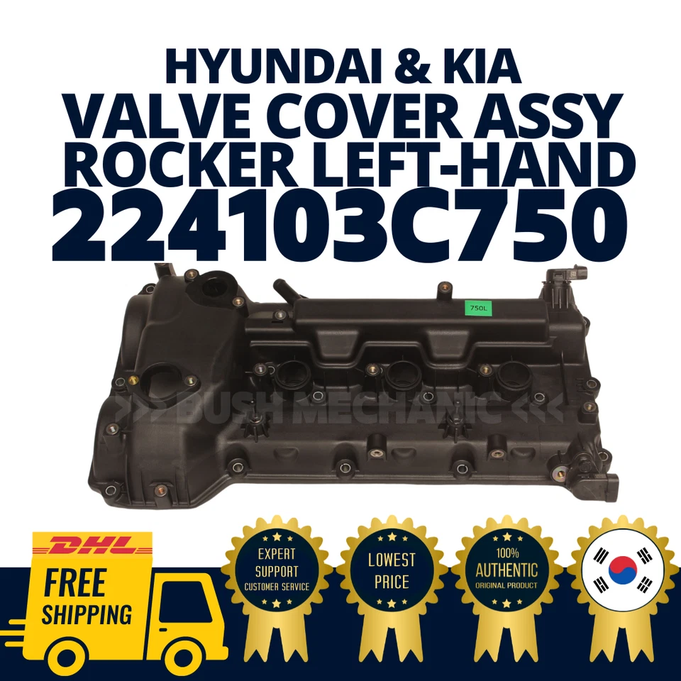 GENUINE OEM Hyundai Kia Valve Cover Assy Rocker LH Left Genesis Borrego - Imagem 1 de 1