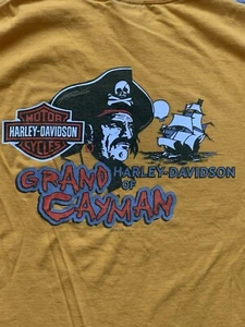 Camiseta Harley Davidson Y2K 2003 Pirate Skull Gran Caimán para hombre talla XL vintage - Imagen 1 de 13