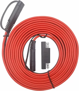 Trickle Charger Extension Cord 25FT - SAE to SAE Connector Cable 12V-24V Batter - Picture 1 of 12