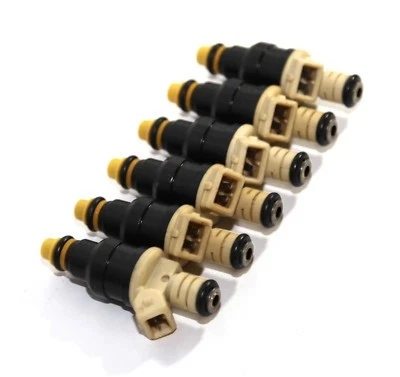 Injetores de combustível 6 peças compatíveis com 87-89 Ford E-150, E250, E-350 Econoline 4.9L I6 FH712 - Imagem 1 de 4