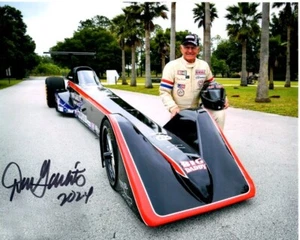 Foto firmada autografiada por Don Big Daddy Garlits 8x10 Drag Racing Dragster - Imagen 1 de 1