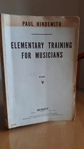 Paul Hindemith - Elementary Training for Musicians,2nd Edition- Revised,1949 vtg - Picture 1 of 12