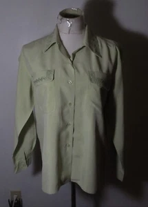 Silk EDWARD Petites Taupe 100% Silk Blouse Size S - Picture 1 of 6