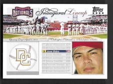 2005 Topps Update Washington Nationals Inaugural Lineup #JV Jose Vidro 