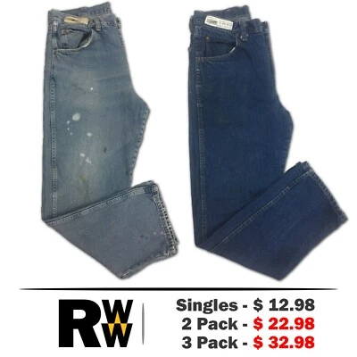Red Kap Relaxed Fit Jeans Men's Work Uniform SOLD IN SINGLES & PACKS PD60PW - Image 1 of 4