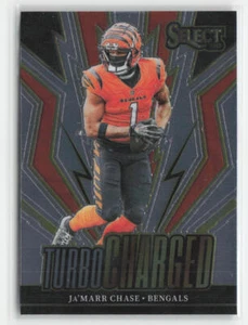 Ja'Marr Chase 2023 Panini Select #TUR-JCH Turbocharged - Imagen 1 de 2