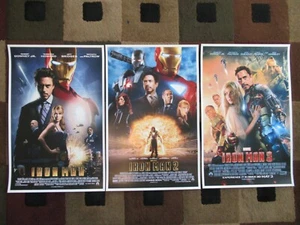 Marvel Iron Man Trilogy 1" x 17" Collector's Movie Posters ( Set of 3 ) - Picture 1 of 9