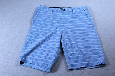 Volcom Shorts Mens Size 29 Blue Chino Stripe Vacation Outdoor Casual Surf Skate - Image 1 of 4