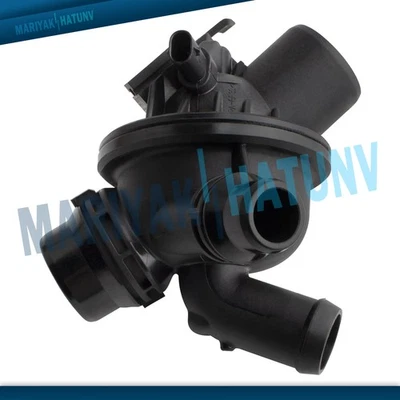 Carcasa termostato refrigerante motor 11537601159 para BMW 535i 640i XDrive 740i 3,0 L Foto 1 de 4