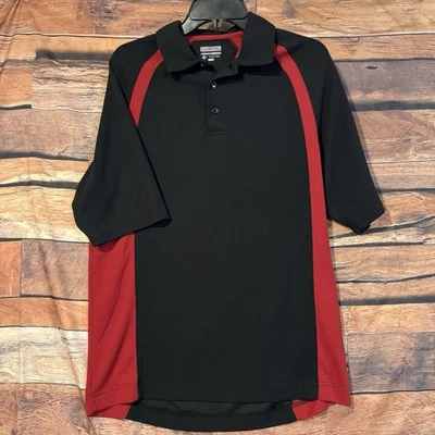 Zorrel Polo Shirt Large Red & Black Short Sleeve Dri Balance Golf Sports Outdoor - Image 1 of 4