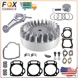 Aluminium Flywheel & Billet Rod Piston Combo FOR 212CC PREDATOR NON HEMI Spring - Picture 1 of 17