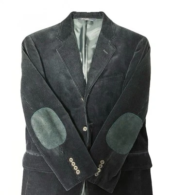 De Colección Polo Ralph Lauren Azul Marino Pana Blazer Chaqueta Años 90 Triángulo Etiqueta Codo Parche M Foto 1 de 4