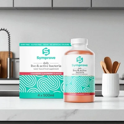 Gut Health Supplement Symprove Daily Live Bacteria Probiotic Drink 4 x 500ml