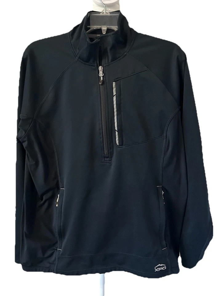 Suéter negro activo con cremallera Cabelas XPG 1/2 para mujer talla XL Foto 1 de 4