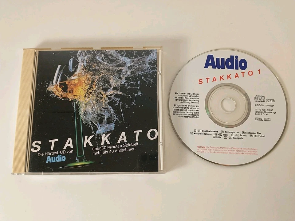 Stakkato 1 AUDIO Audiophile Hörtest CD 1984 neuwertig - Bild 1 von 4