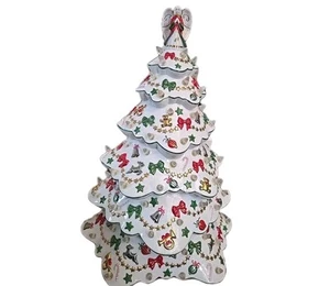 Vintage Danbury Mint weiß Porzellan Weihnachten Zauber beleuchteter Baum (nur Baum) - Bild 1 von 8