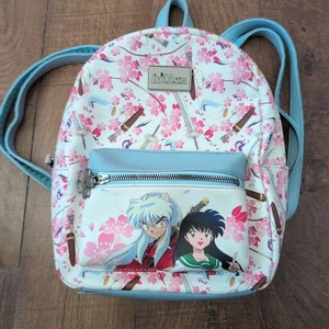 Inuyasha Kirschblüte Mini Rucksack Figuren Symbole Blumen Tasche von Bioworld - Bild 1 von 11
