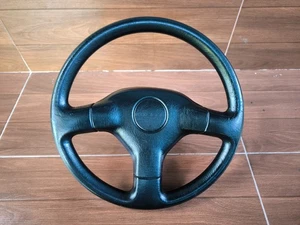 3-spoke STEERING WHEEL black 14.5" dia. Fit Honda Integra DC2 1993-2001 - Picture 1 of 20