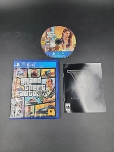 Grand Theft Auto V PS4 (PlayStation 4, 2014) with Case and Instructions - Tested - Picture 1 of 4
