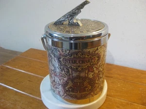 Vintage Star Chart Theme Retro Ice Bucket - 1980s (France) - Foto 1 di 8