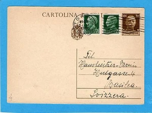 c.30 (C80) con aggiunti IMP.c.25 x 2 ann.TORINO, 24.05.33 x la SVIZZERA (500180) - Picture 1 of 1