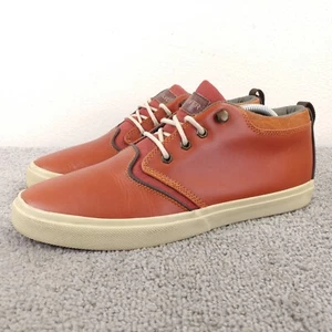 Quiksilver Griffin Mens Size 10 Shoes Low Top Skate Sneaker Brown Leather - Picture 1 of 9