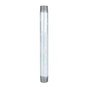 1 pulgada. x 12 in. Pezón de acero galvanizado - Imagen 1 de 8
