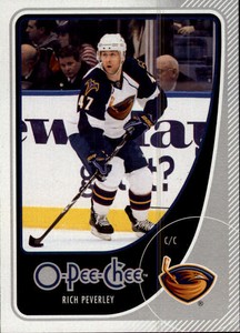 2010-11 O-Pee-Chee Atlanta Thrashers Hockey Card #486 Rich Peverley