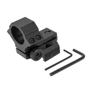 Low Profile Adjustable Windage Elevation Rifle Scope Mount 25.4mm Ring Torch - Picture 1 of 7