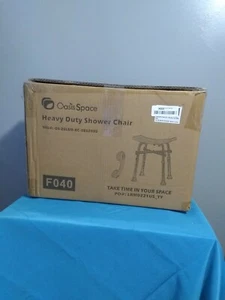 Silla de Ducha Oasis Space Resistente Modelo F040 500lbs Capacidad. Caja abierta nueva - Imagen 1 de 3