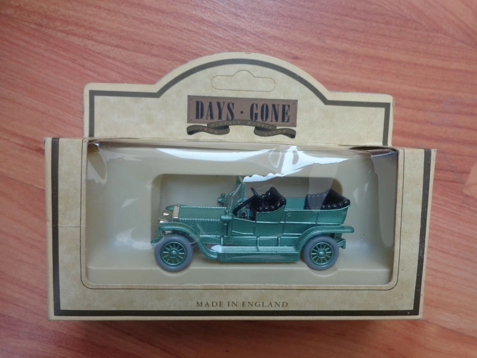 Lledo Giorni Andato Classico 1907 Rolls Royce Argento Ghost Metallico Verde Auto - Immagine 1 di 1