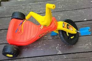 Vintage Marx Big Wheel Mini Hot Cycle Trike Tricycle Ride on Toy 35lb max - Picture 1 of 11